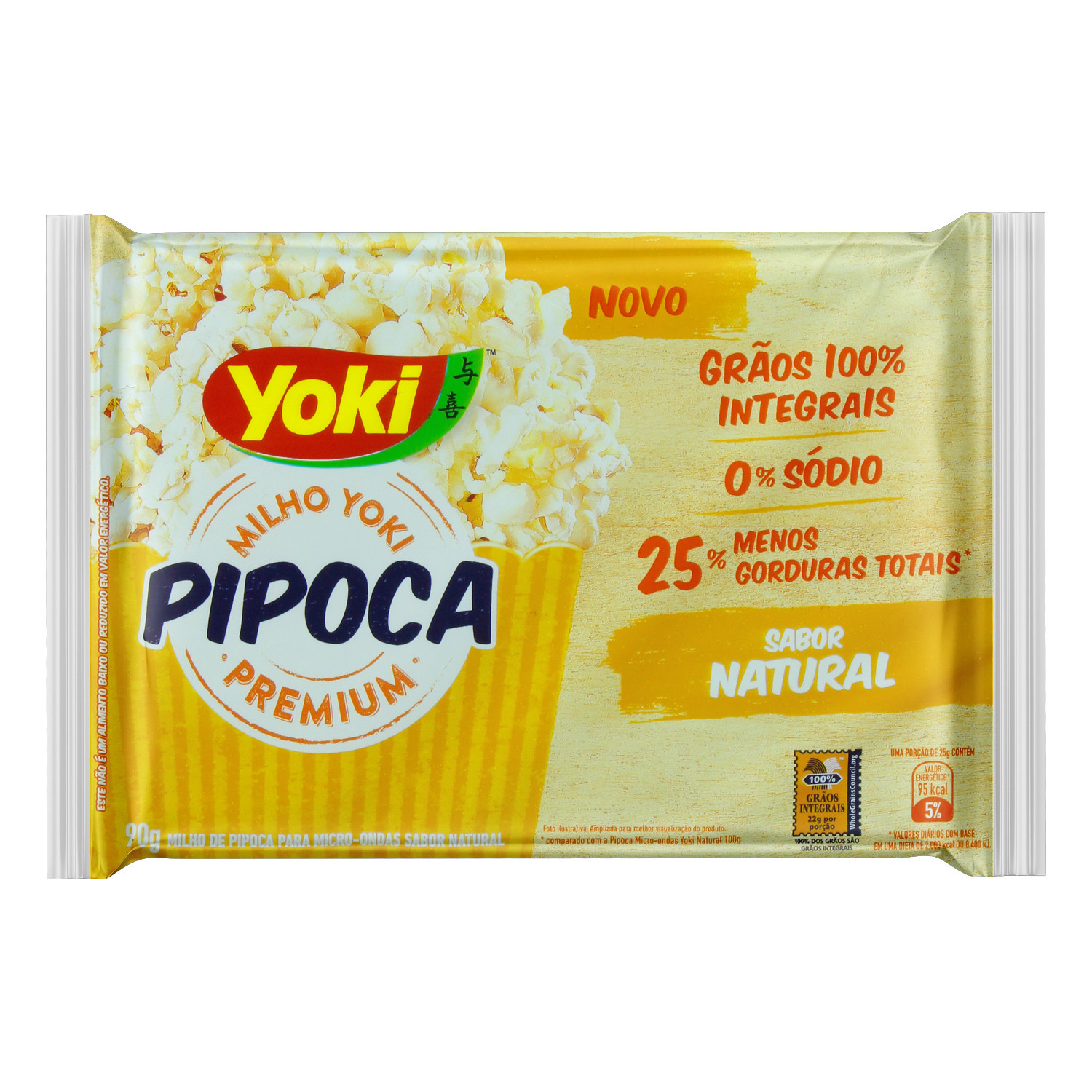 Pipoca Natural Integral Micro Ondas Yoki G