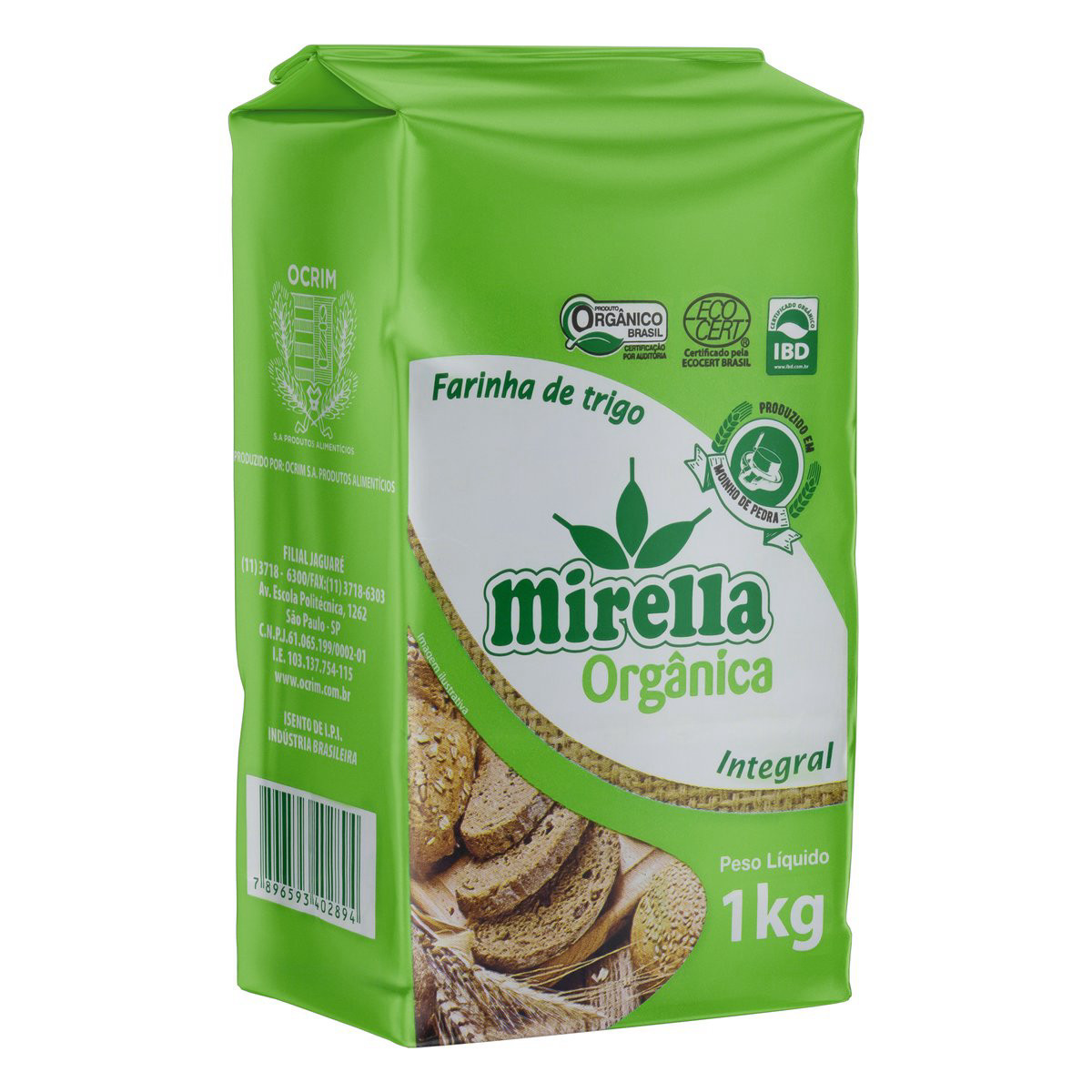 Farinha De Trigo Integral Mirella Orgânico 1kg