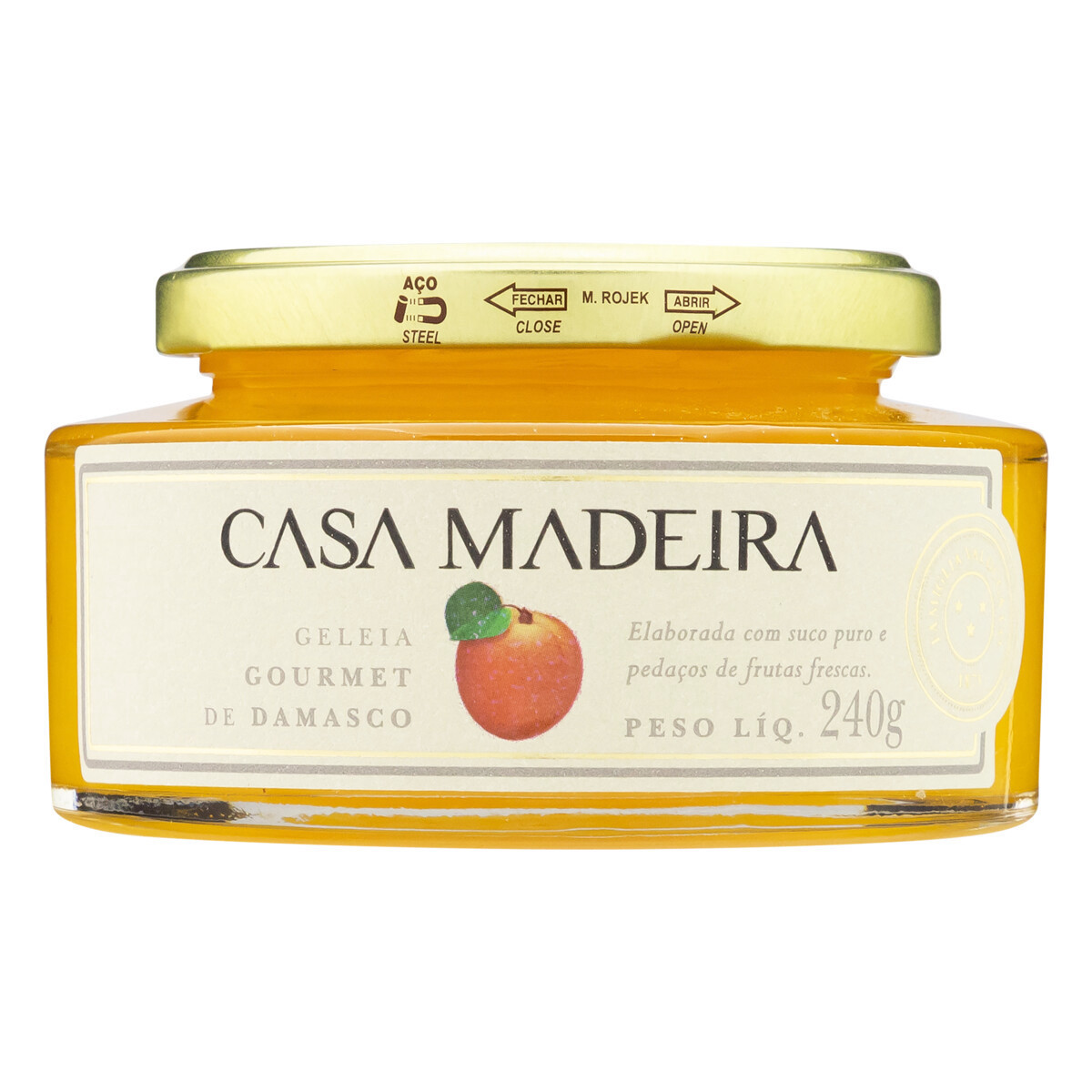 Geleia Gourmet de Damasco com Pedaços de Fruta 240g Casa Madeira -  Equilibrio Natural