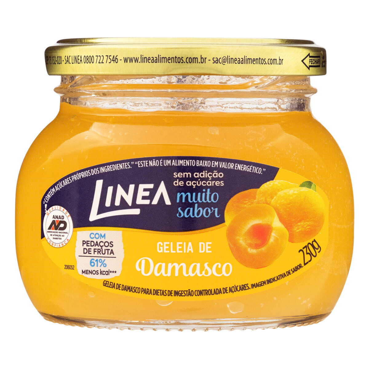 Geleia de Damasco Diet LINEA 230g