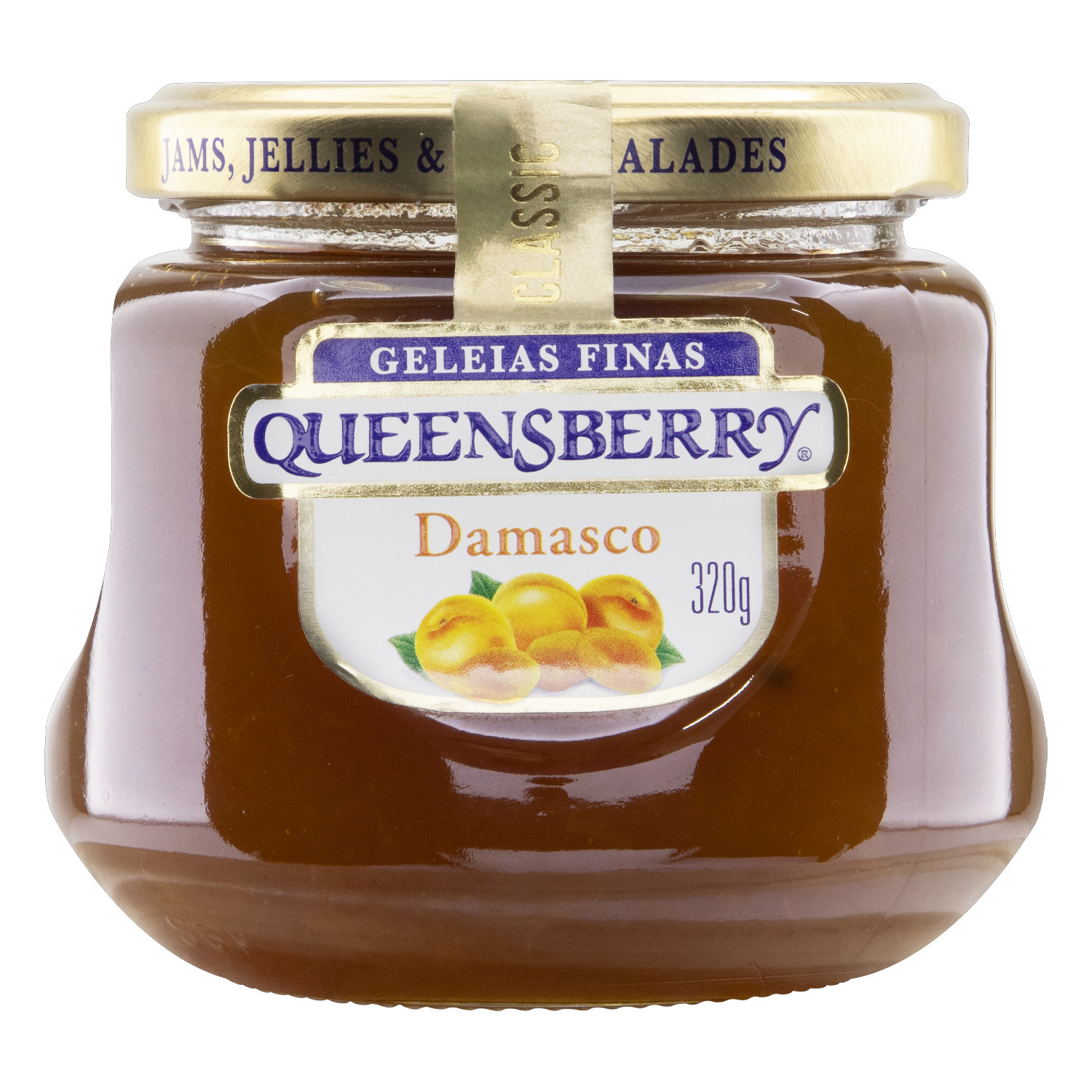 Geleia Queensberry 300 G 100% Fruta Damasco