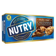 Barra de Cereais Castanha com Chocolate NUTRY 66g