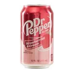 Refrigerante Strawberries & Cream DR PEPPER 355ml