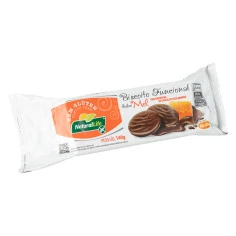 Biscoito Funcional de Mel com Cobertura de Chocolate NATURALLIFE  140g