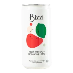 Água com Gás Sabor Morango e Limão  BIZZI - 269ml