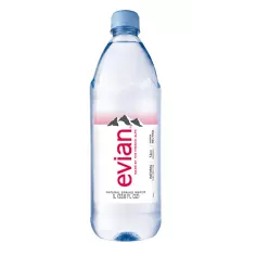 Água Mineral Natural sem Gás EVIAN 1l