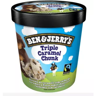 Sorvete Triple Caramel Chunk BEN & JERRY'S 458ml